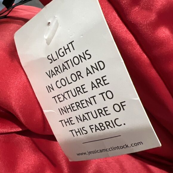 Vtg Jessica Mcclintock Gunne Sax Dress Size 8 Strapless Fit Flare Red Black NWOT - Picture 8 of 8